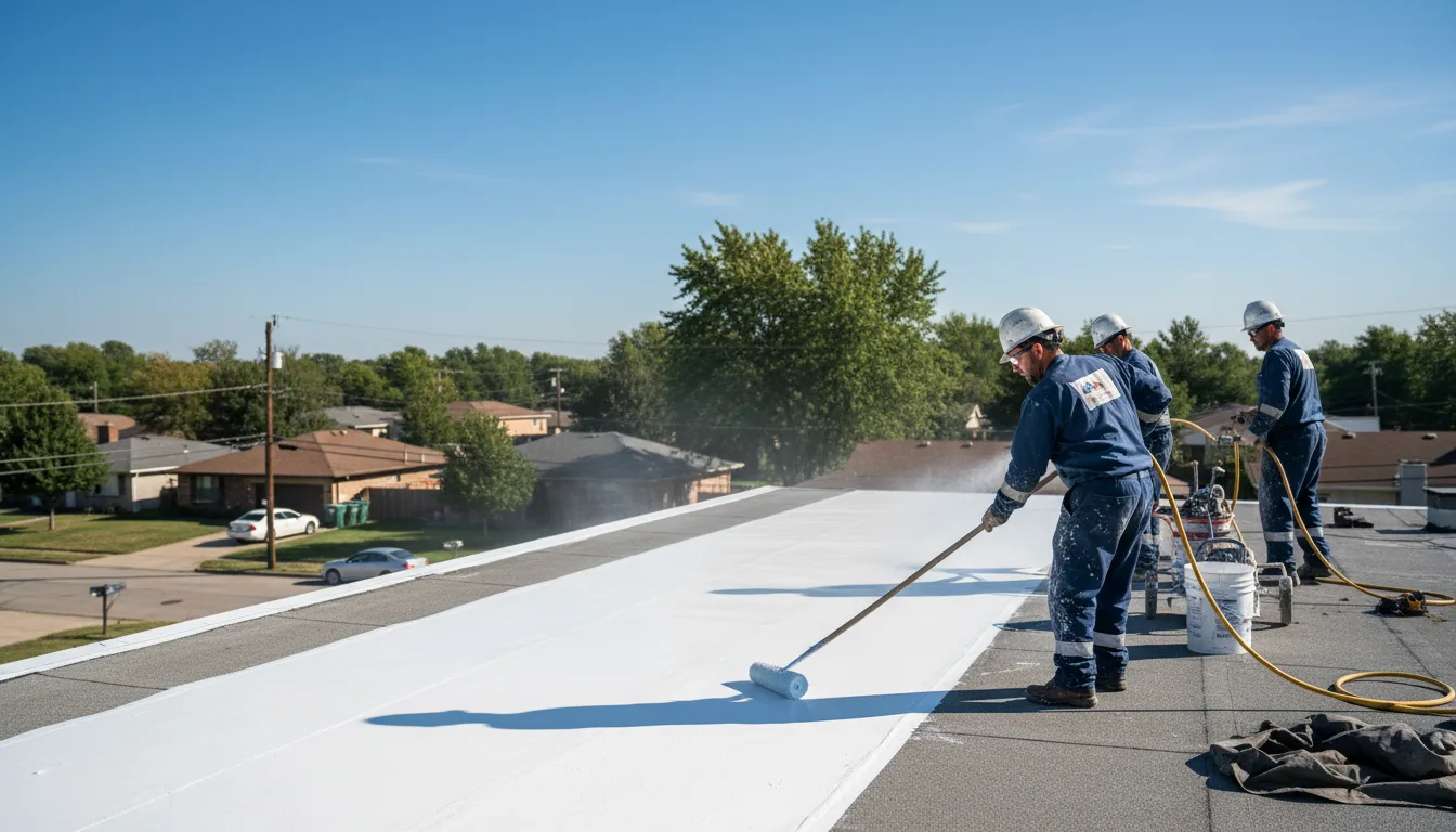 Commercial roof coating in Oden, AR near me